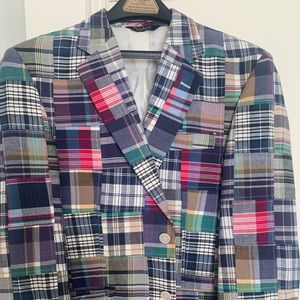Men’s madras plaid blazer